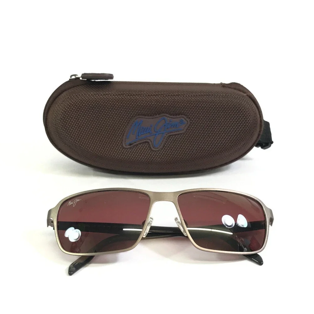 Maui Jim Sunglasses GLASS BEACH MJ748-22A Gray Frames with Maui Rose Lenses